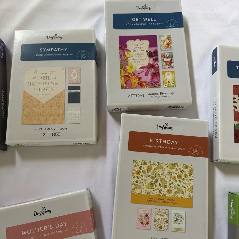 Lot Of 11 DaySpring Christian Greeting Card‎ Box Sets Sympathy Birthday Baby